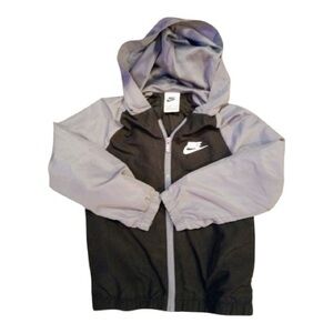 Kids Nike Black and Gray Jacket with Hood